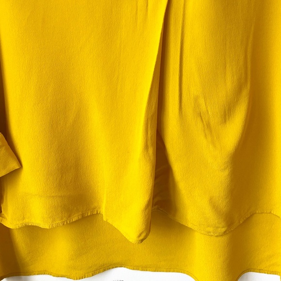 Zara v-neck yellow blouse size xs - Picture 7 of 10